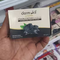 صابون  ذغال فعال Dermokil سم زدای موثر  پوست  -  محصول ترکیه -  شکلاتیک  ترکیه
