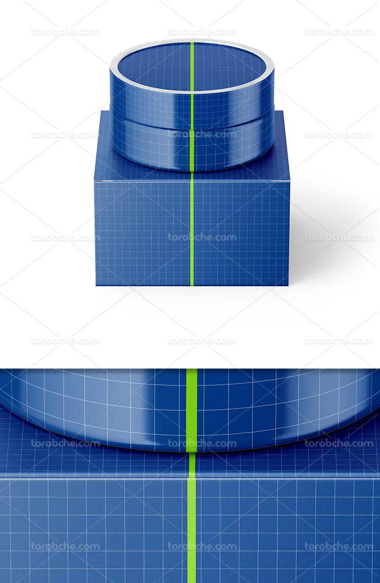 موکاپ بسته بندی کرم آرایشی | گرافیک با طعم تربچه