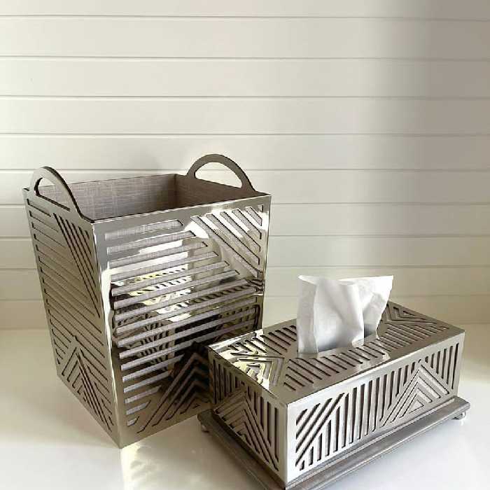 سطل و جا دستمال لیزری