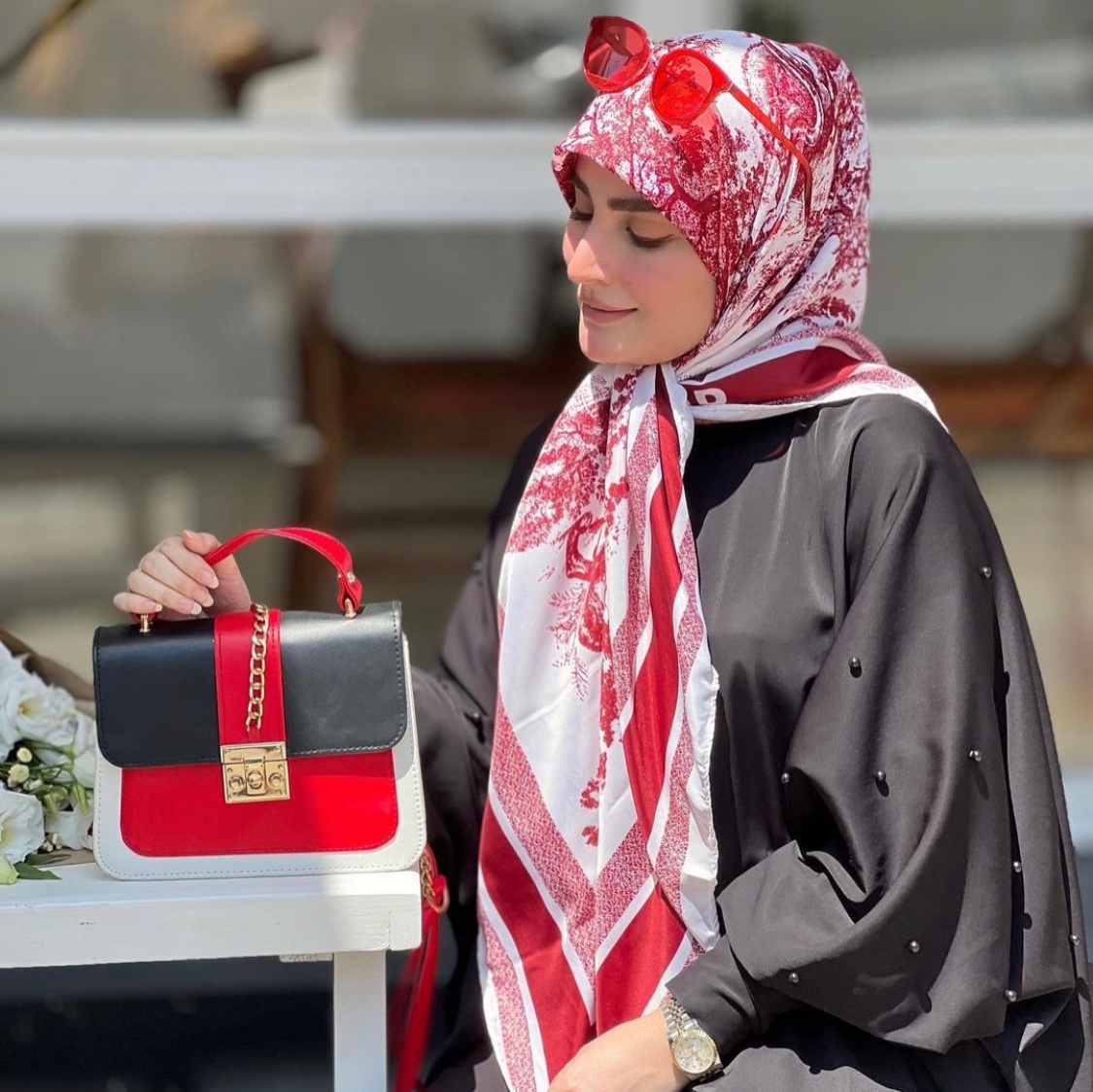 روسری ابریشم توییل طرح جنگل
