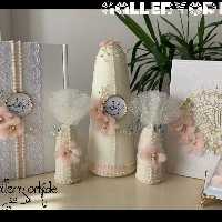 ست بله برون طرح جان و جهان صورتی ملایم