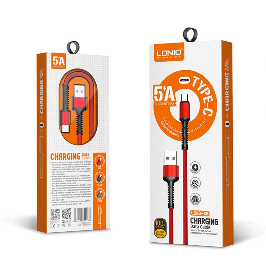 کابل شارژ الدینیو میکرو فست شارژ 5امپر مقاوم