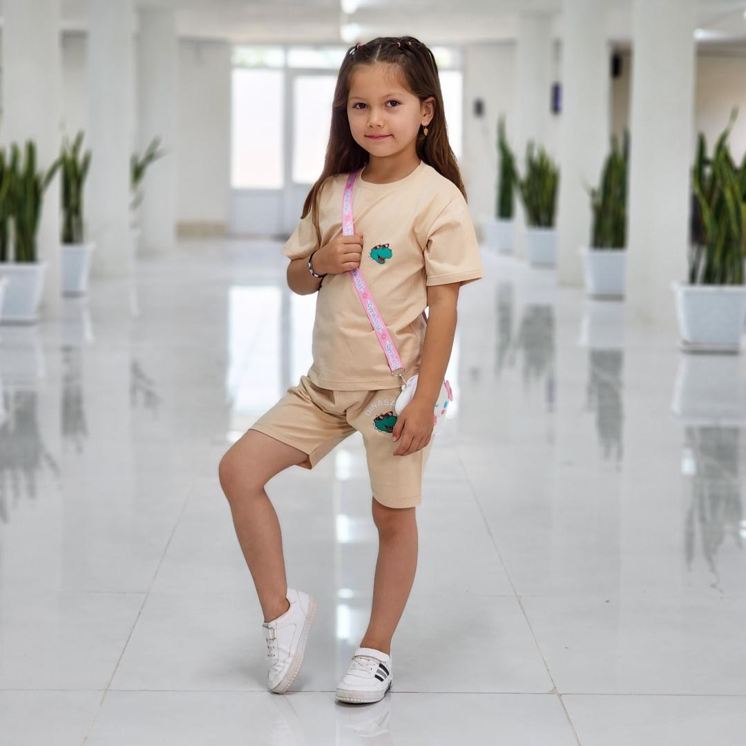 تیشرت شلوارک اسپرت دایناسور سبز