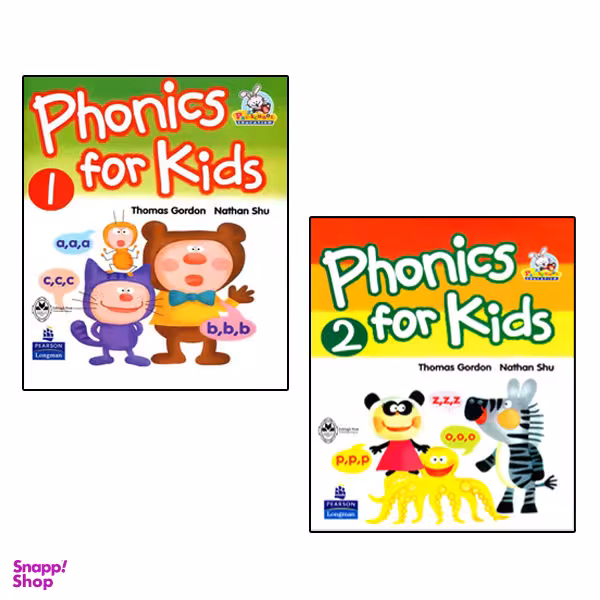 کتاب Phonics For Kids اثر Thomas Gordon And Nathan Shu انتشارات اشتیاق نور جلد 1 و 2