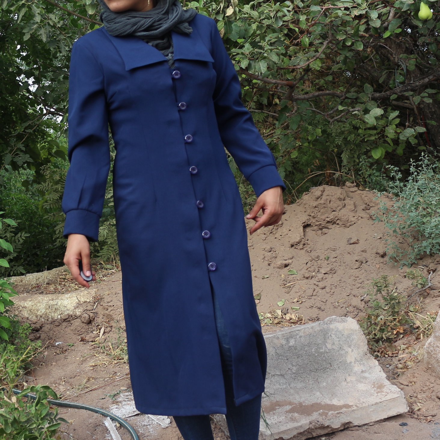 مانتو خانمی جنس کرپ مازراتی