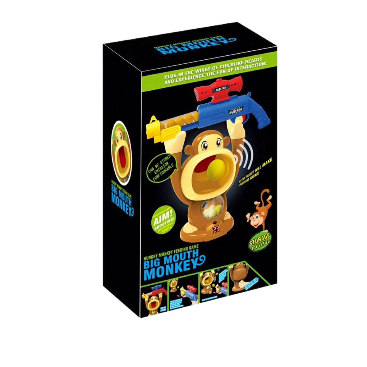 ست تفنگ بازی مدل میمون گرسنه کد 666