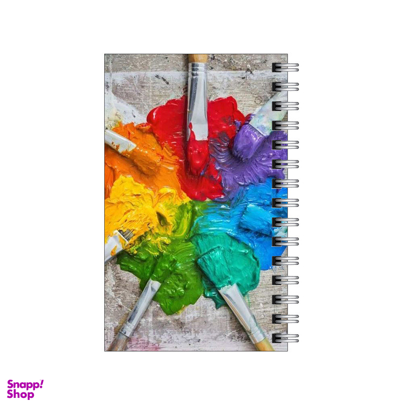 دفتر یادداشت 60 برگ To Do List طرح رنگ و ترکیب رنگ و قلمو کد 4949915