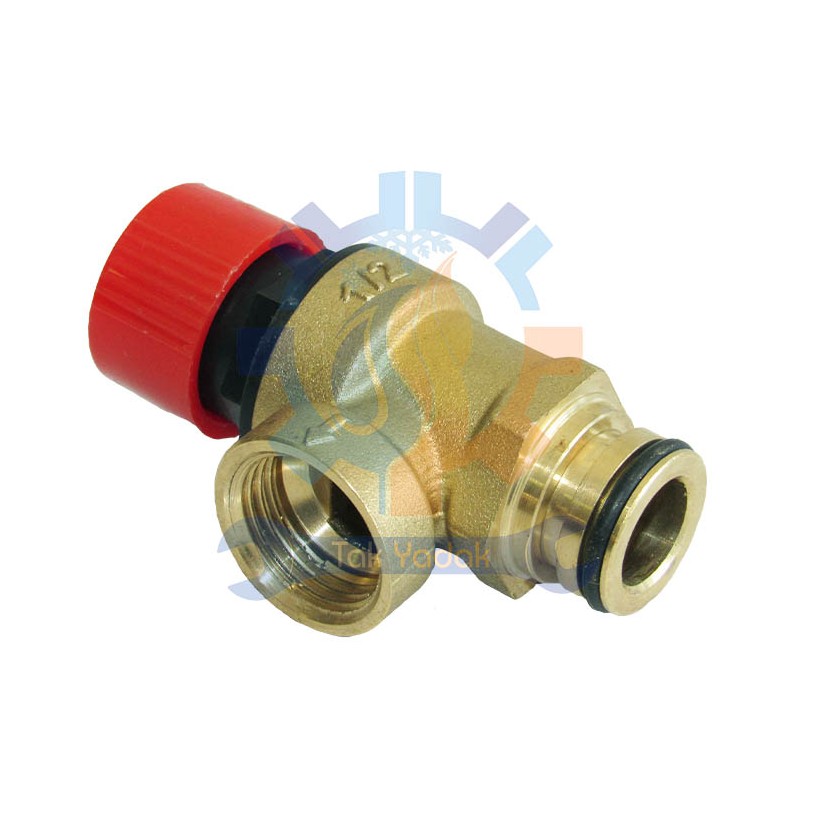 شیر اطمینان فیتینگی برنجی ترک - قطعات پکیج