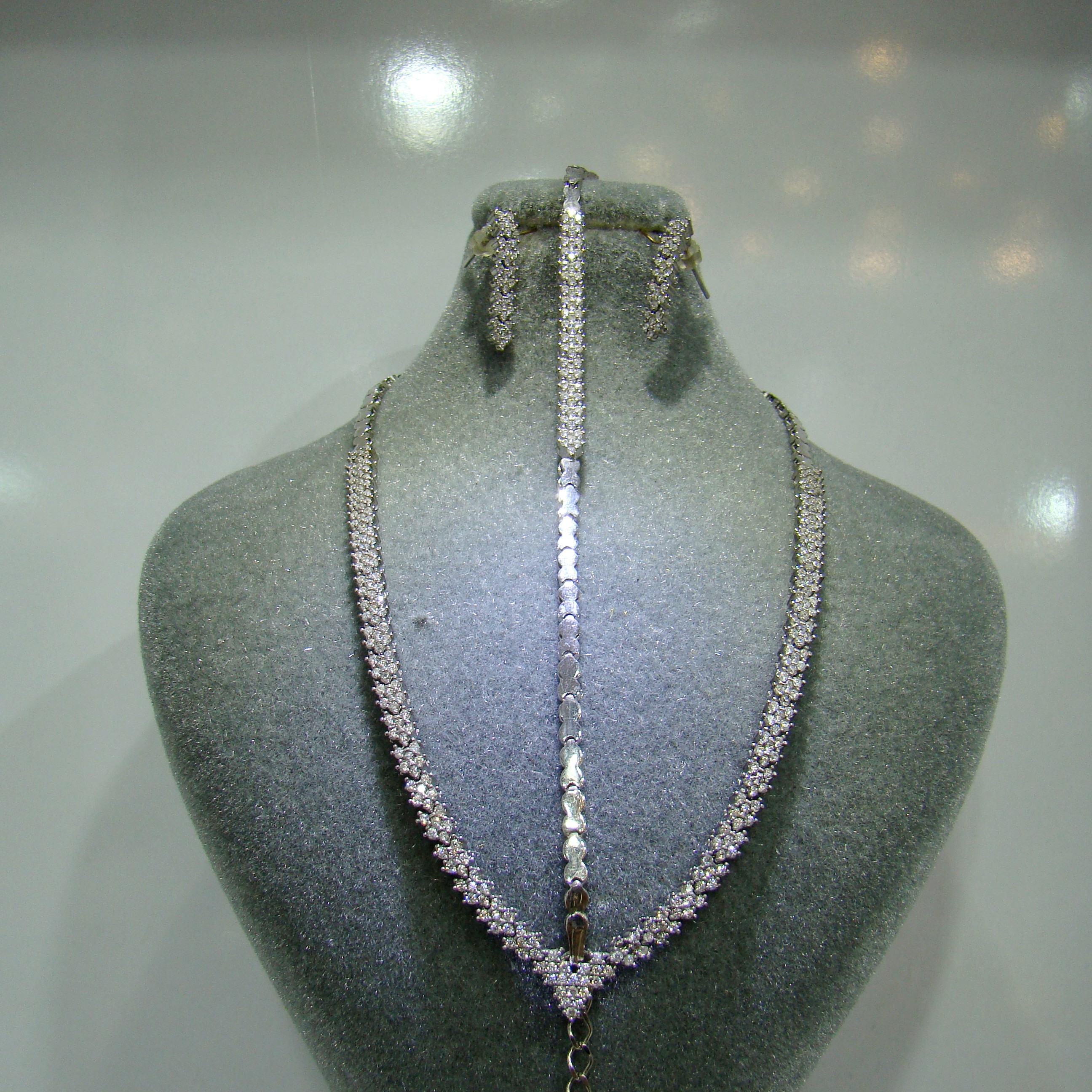 سرویس نقره ایتالیایی  چندوجهی باروکش طلا سفید