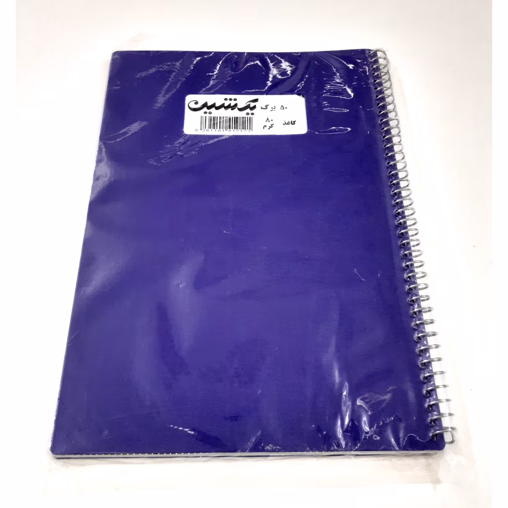 دفتر خط دار سیمی طلقی 50 برگ پنجره ای