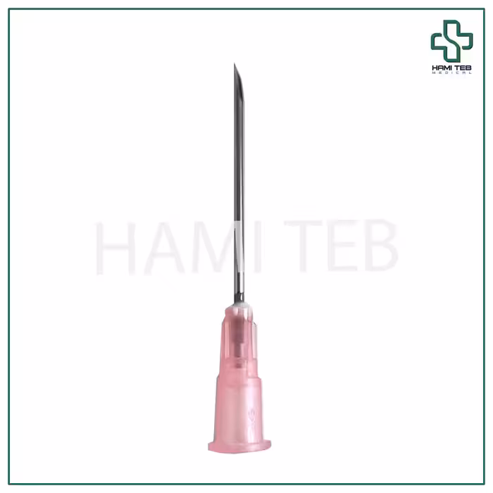 سر سوزن گیج 18 صورتی حلما طول 12 میل 150 عددی