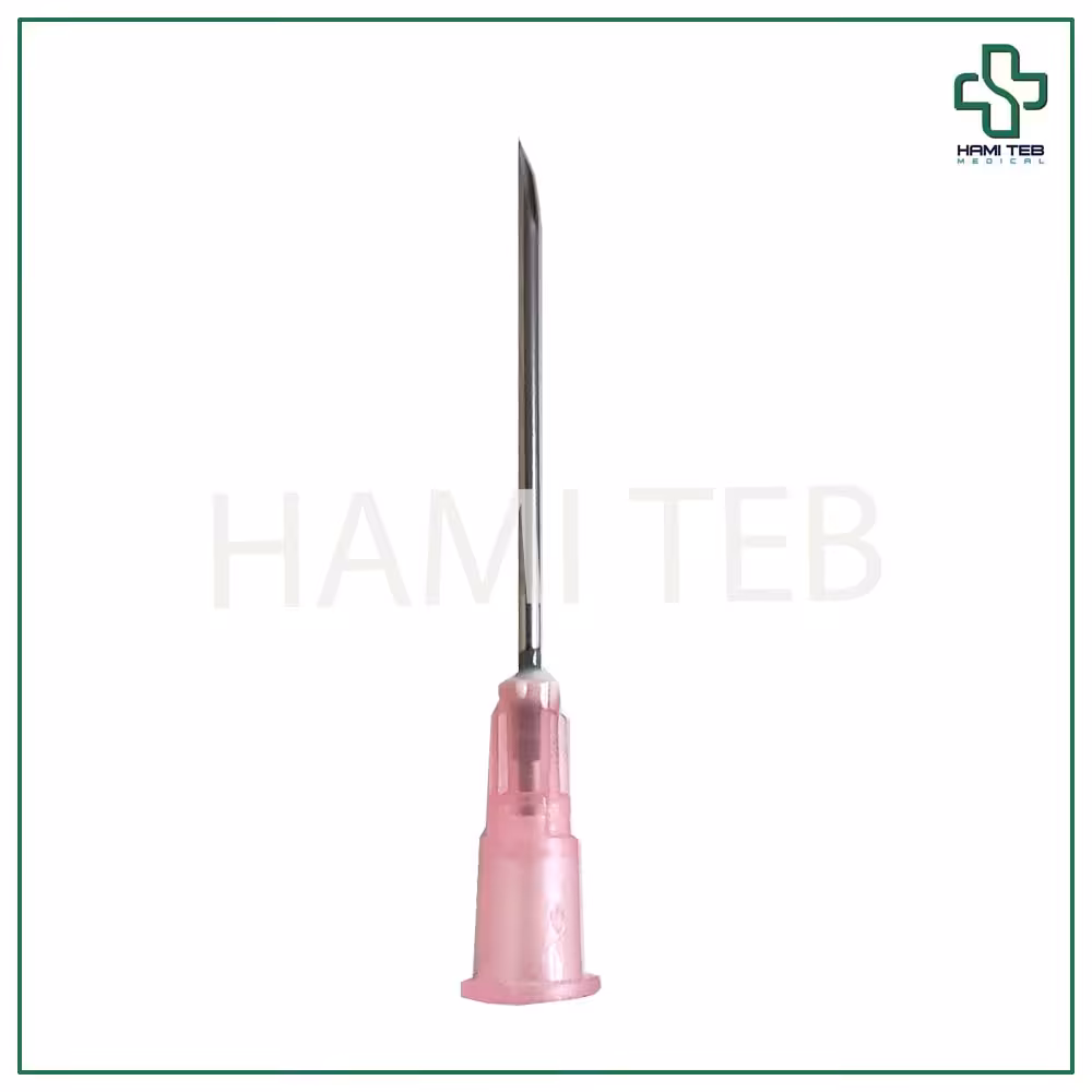 سر سوزن گیج 18 صورتی حلما طول 12 میل 150 عددی