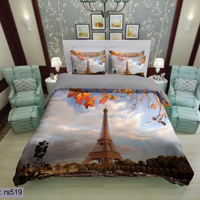 سرویس روتختی 2 نفره تنسل چاپی برندترک لند(Turk Land) rs 519