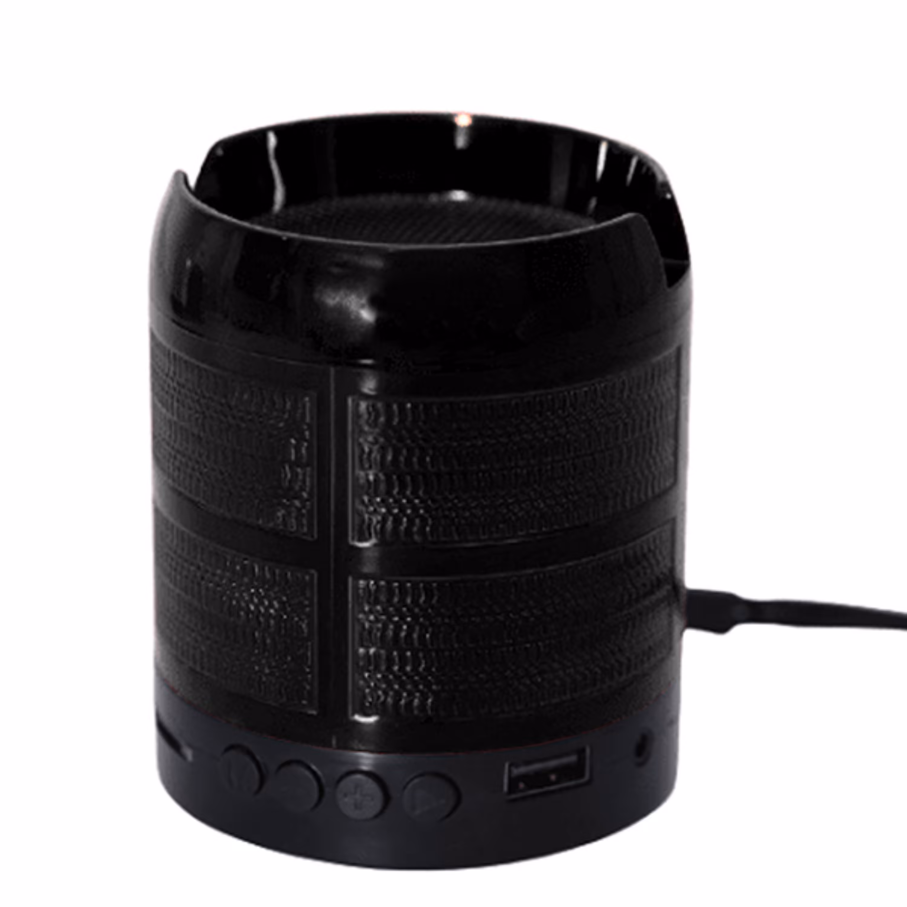 اسپیکر WJ187 بلوتوثی رنگ مشکی قابل حمل با قابلیت اتصال AUX و رم و usb