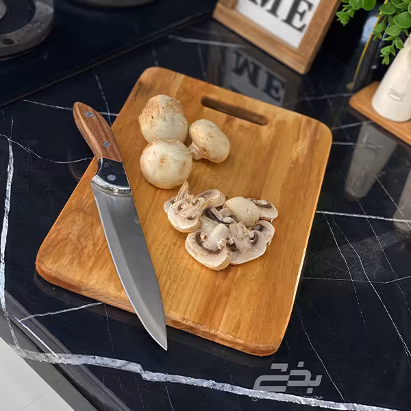 تخته گوشت چوبی دسته وسط