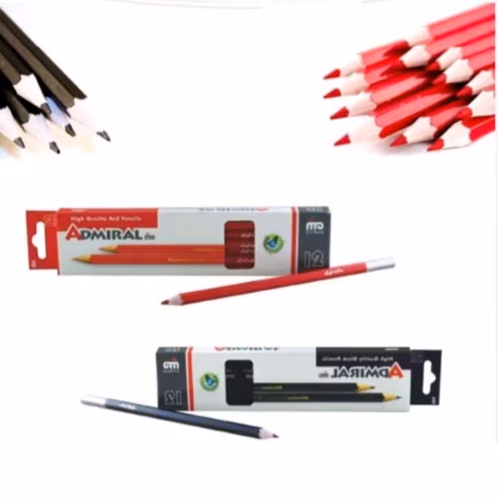 مداد ادمیرال قرمز و مشکی 1عددی