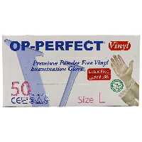 دستکش وینیل اپی پرفکت سایز L بسته 50 عددی