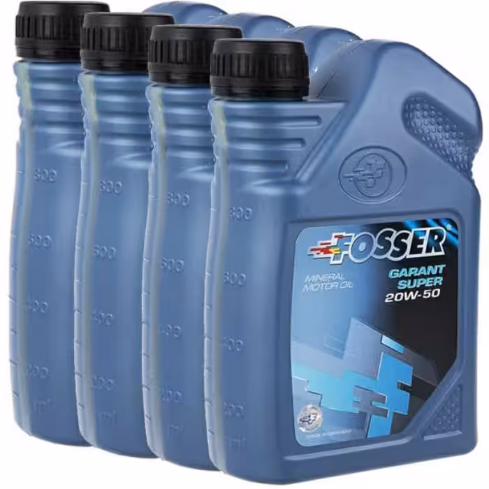 روغن موتور فوسر ( اصل آلمان ) 50-20w بسته 4 عددی ( هر کدام یک لیتر )