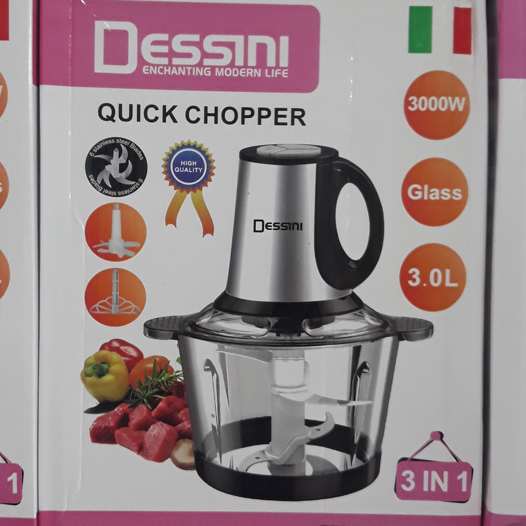 خرد کن 3 لیتری دسینی 3 کاره درجه یک