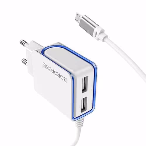 شارژر دیواری بروفون مدل BA35 A به همراه کابل میکرو