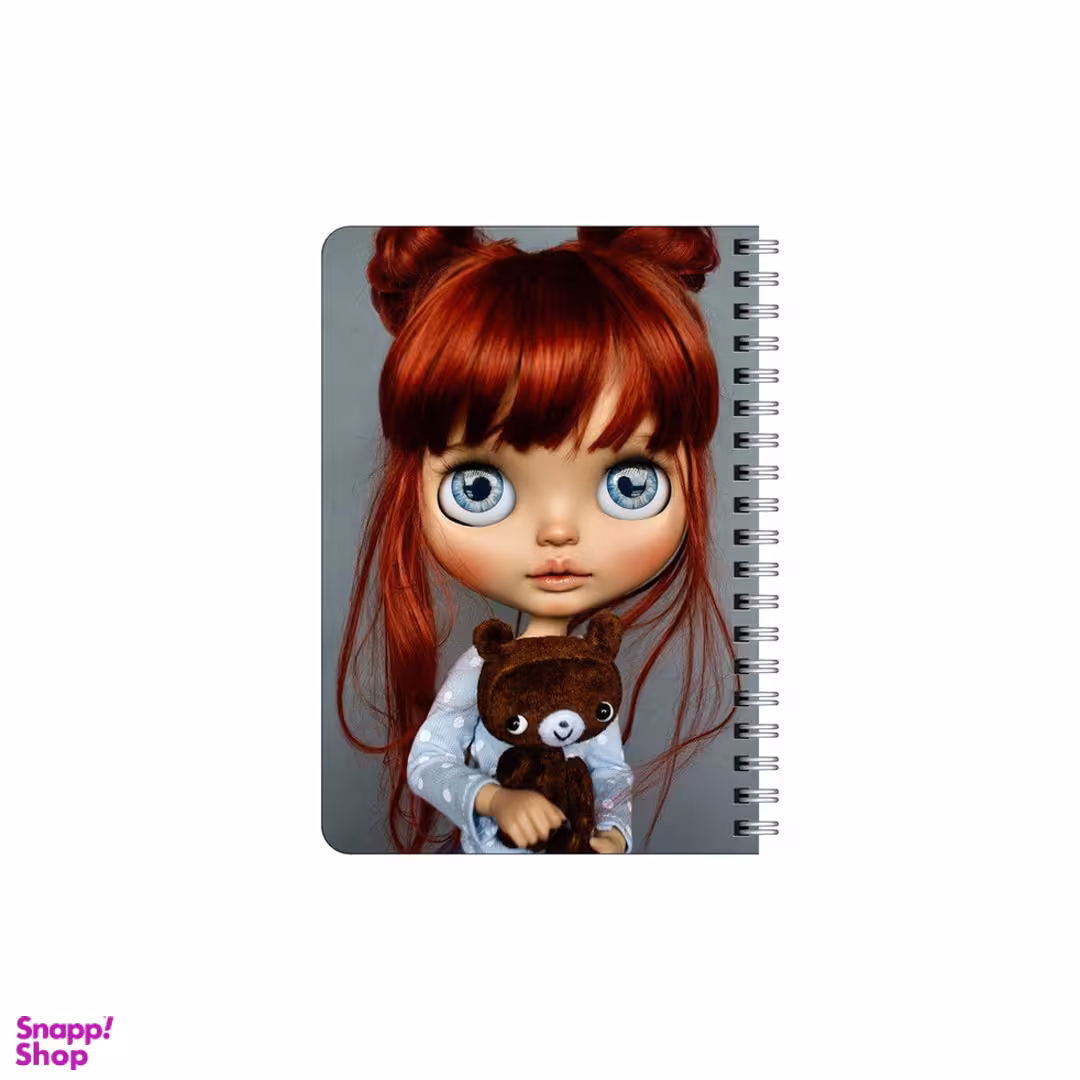 دفترچه یادداشت 80 برگ بامبیلیپ مدل چوبی طرح دختر و خرس کد 1294592