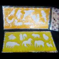 خط کش دو قلو طرح حیوانات