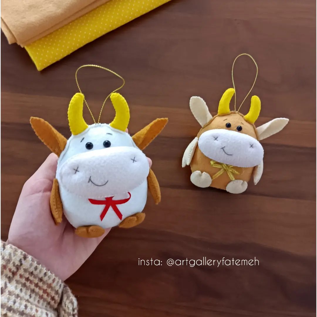 عروسک  آویز گاو بانمک 