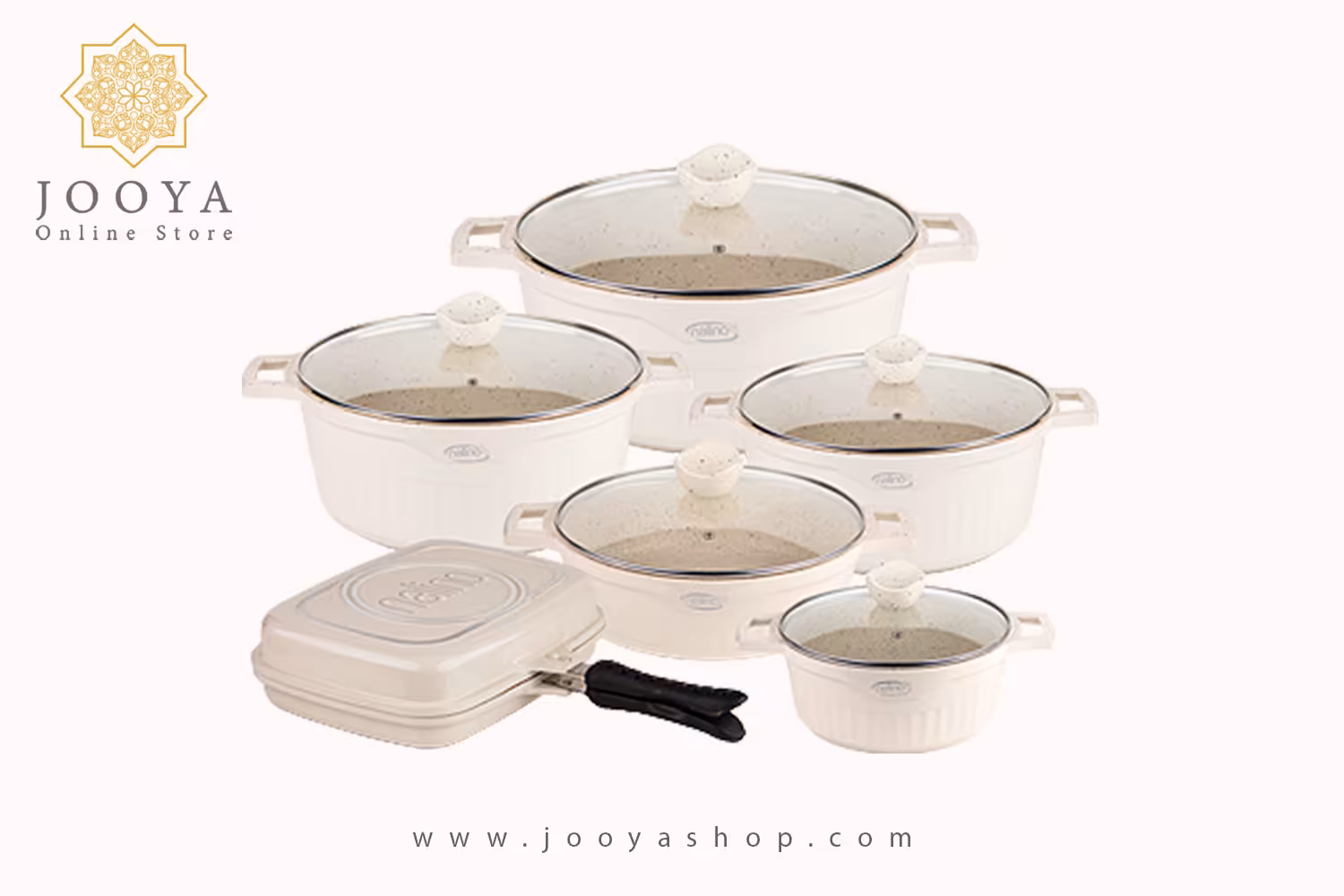 سرویس قابلمه 12 پارچه گرانیت نالینو مدل ALONSO