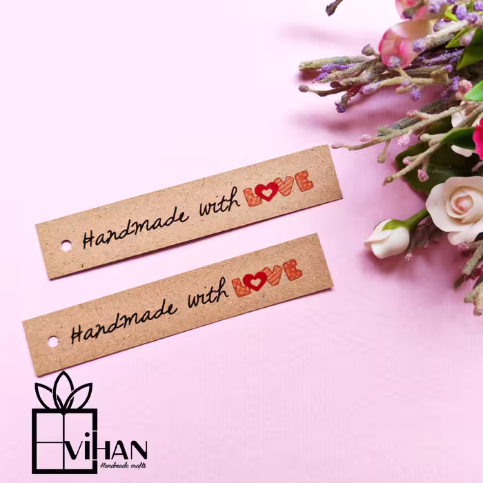 تگ نواری مقوایی کرافت برای بسته بندی محصولولات بسته 10 تا ئی 