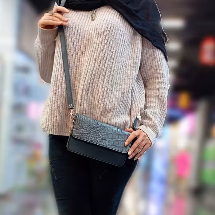 کیف شونه ای زنانه  چرم  دست دوز   