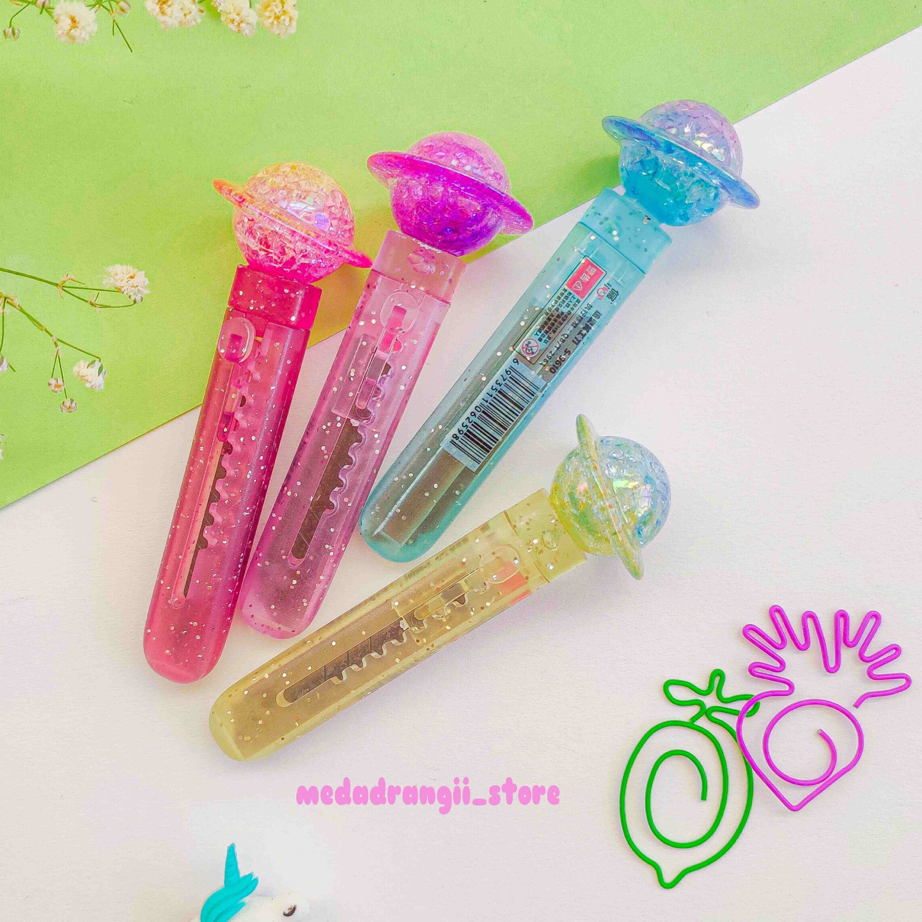 کاتر کریستالی کهکشانی شاین دار دارای قابلیت تعویض تیغه رنگ سبز موجود