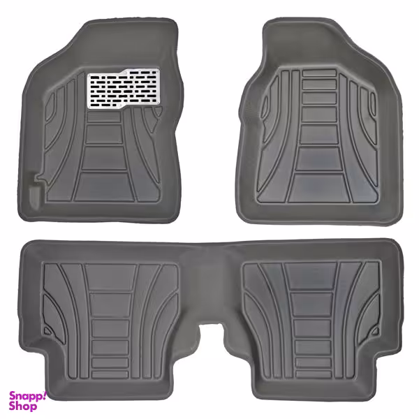 کفپوش سه بعدی خودرو  پانیذ مدل پشت نمدی کد MHLB N مناسب برای کوییک