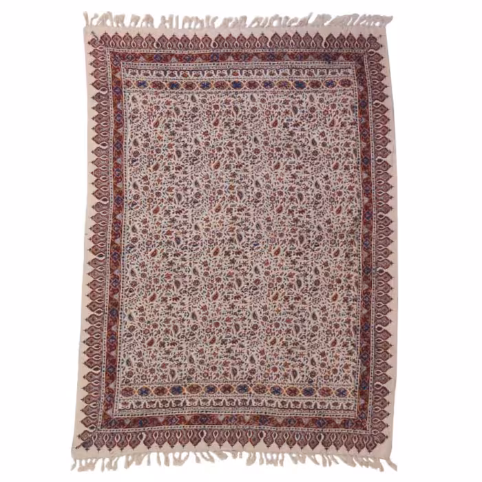 رومیزی قلمکاری سنتی اصفهان سایز 150 در 100 سانتی متر