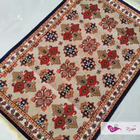 گلیم ماشینی 4 متری ( یک و نیم در دو و بیست و پنج ) طرح دستار سرمه ای