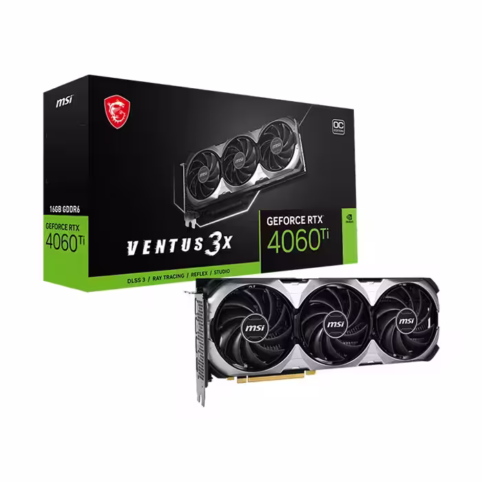 کارت گرافیک ام اس ای GeForce RTX 4060 TI VENTUS 3X OC 16GB