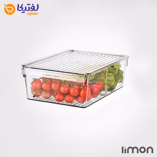 نظم دهنده یخچال دربدار نشکن لیمون 5 لیتر با منقسم 2151