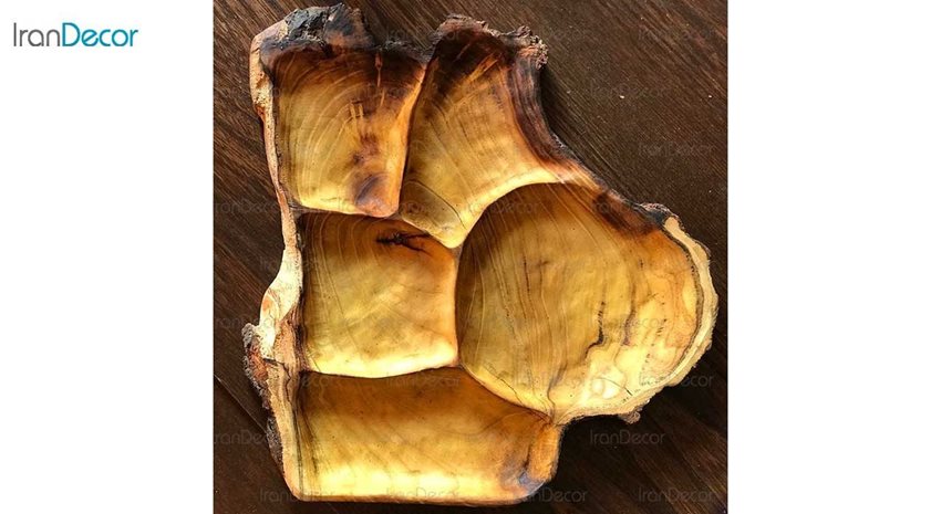 ظرف آجیل خوری چوبی مدل 354