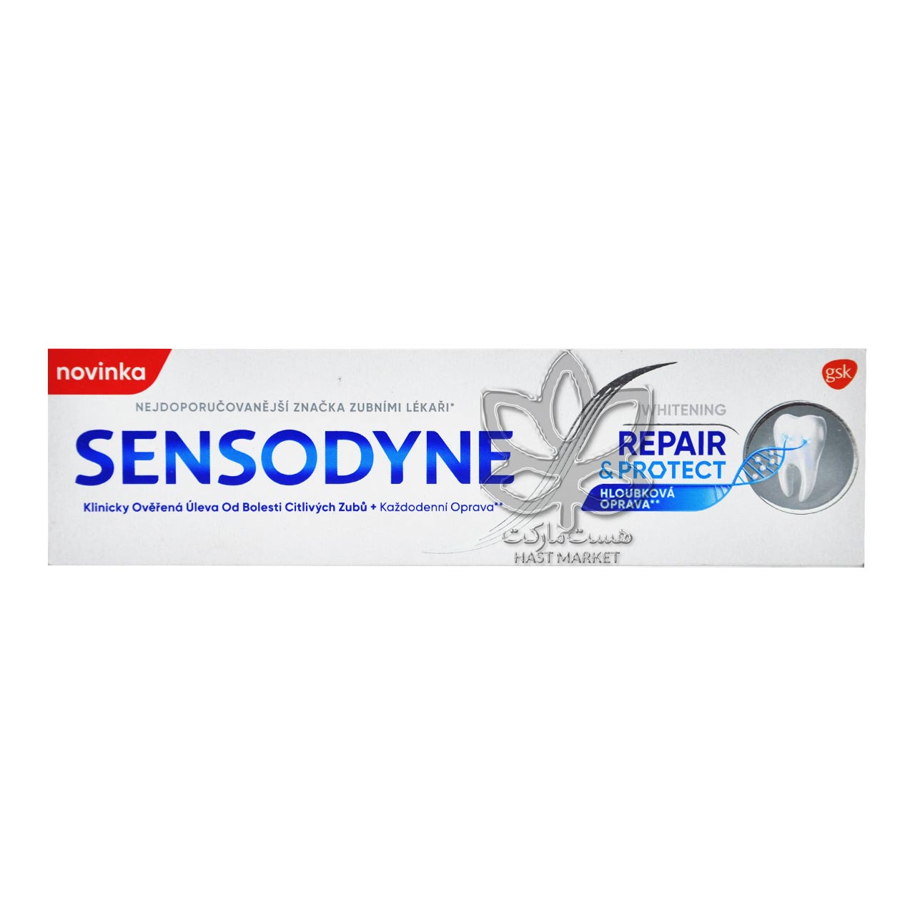 خمیر دندان ترمیم کننده و سفید کننده 75 میل سنسوداین - sensodyne