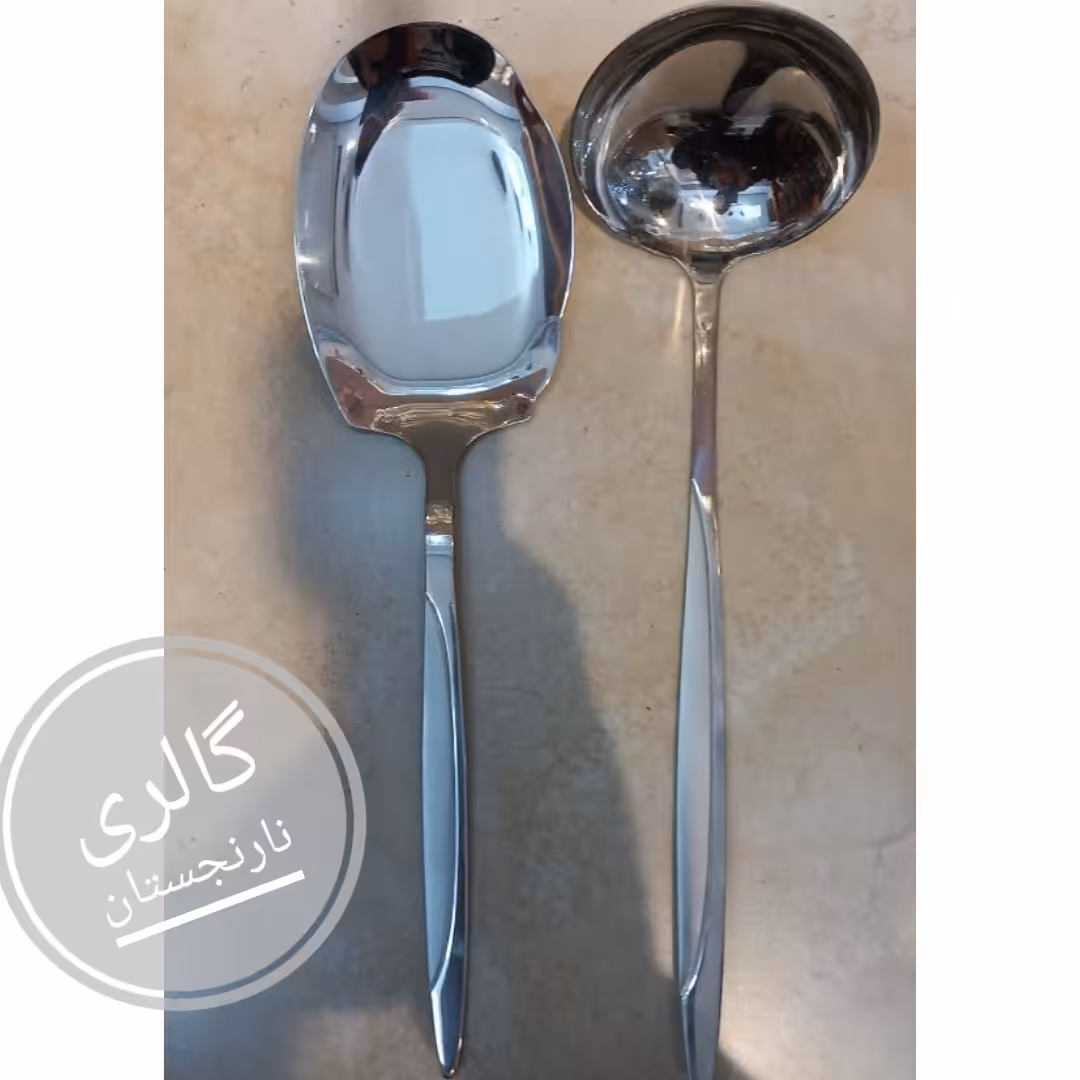 کفگیر ملاقه استیل یونیک طرح سوزنی