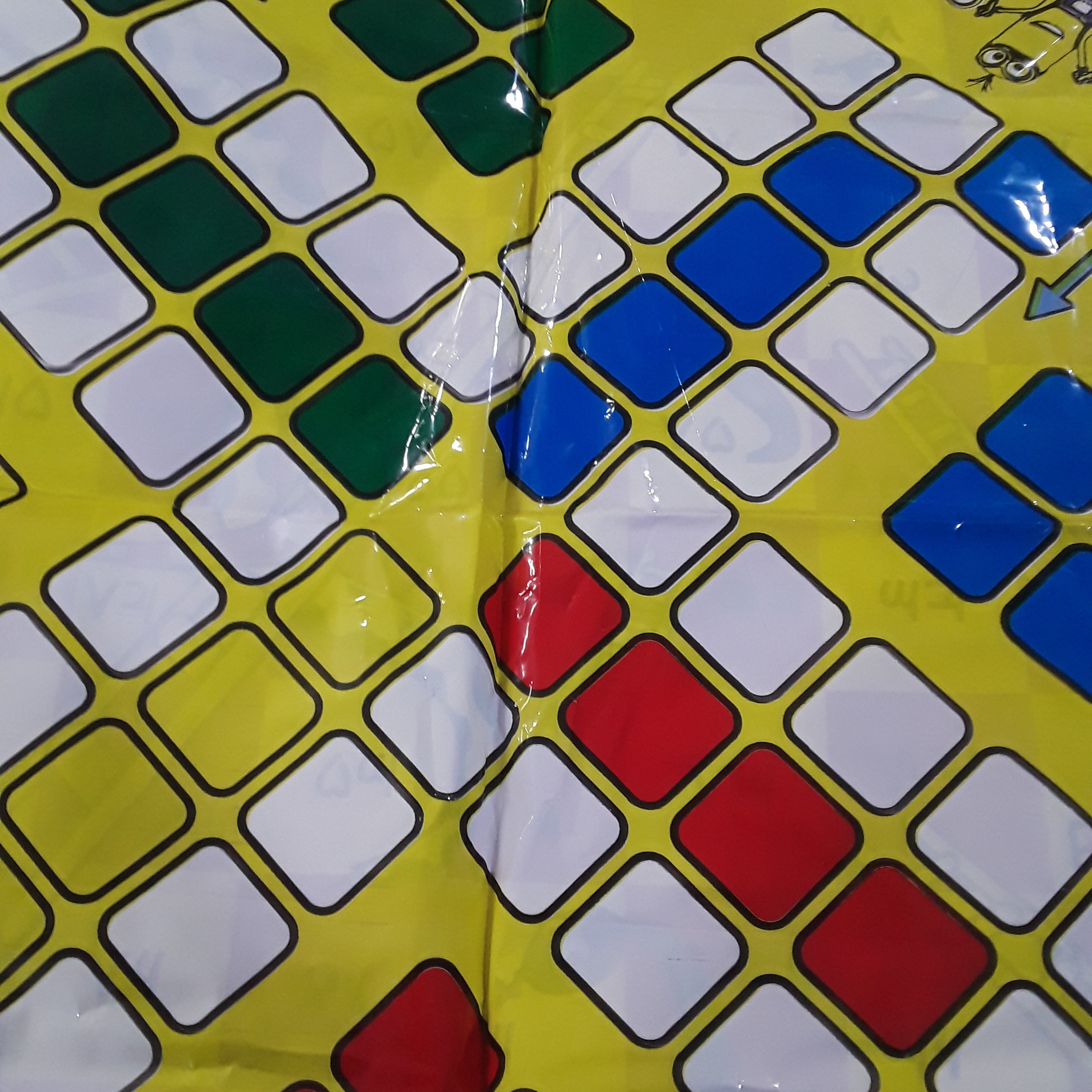 بازی منچ و مار و پله ی سفره ای ( پلاستیکی )