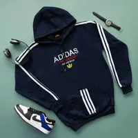 هودی مردانه Adidas مدل Karon  دارای رنگ بندی جنـــس : دورس سه نخ تو کرک
