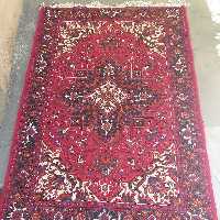 یک جفت فرش دستباف 6متری طرح الوار قرمز
