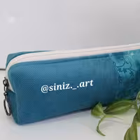 جامدی ،فیروزه ای، تقریبا 25 سانت، جنس مخمل و کتان