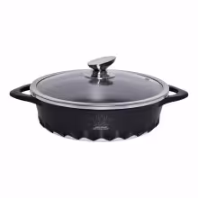 تابه چدن درب دار اس جی سایز 24 سانت