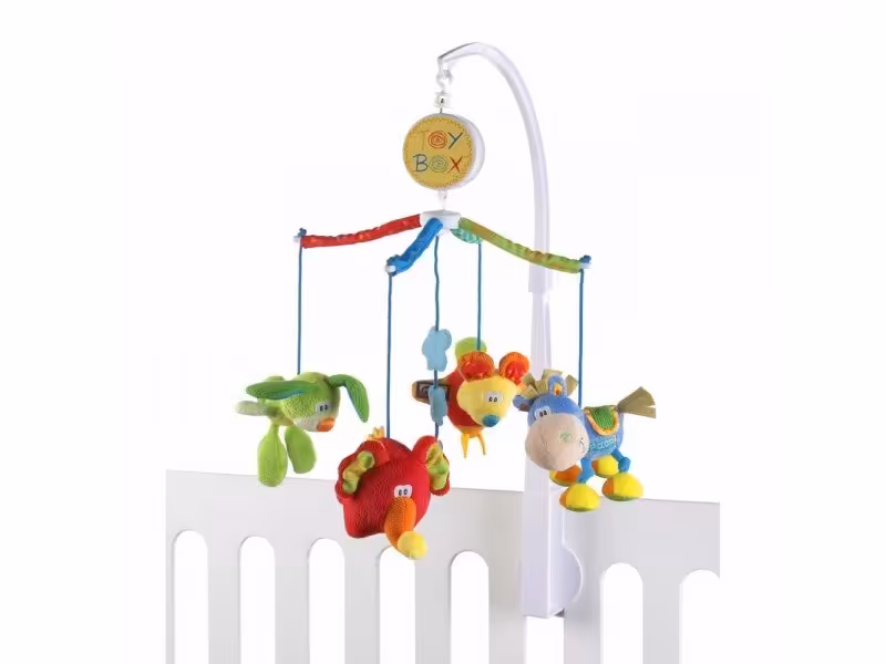 آويز تخت کودک طرح موش و فيل موزيكال playgro كد 102103