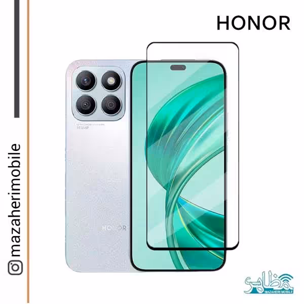 گلس محافظ صفحه نمایش آنر honor X8b /200liteفول چسب شیشه ایی اصلی - فروشگاه موبایل مظاهری
