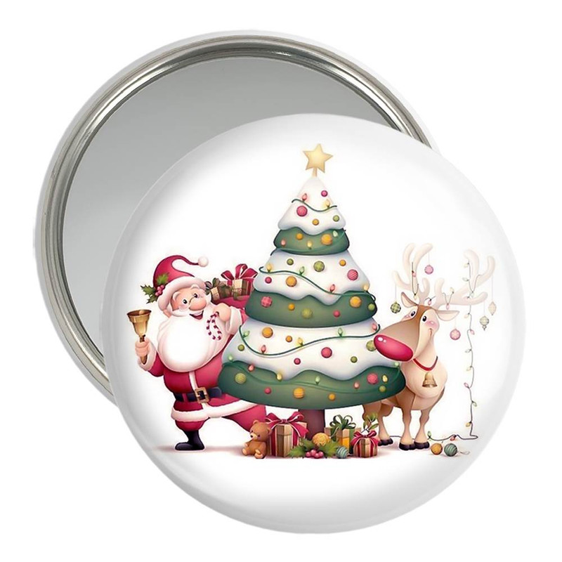 آینه جیبی خندالو مدل کریسمس Christmas  کد 22169