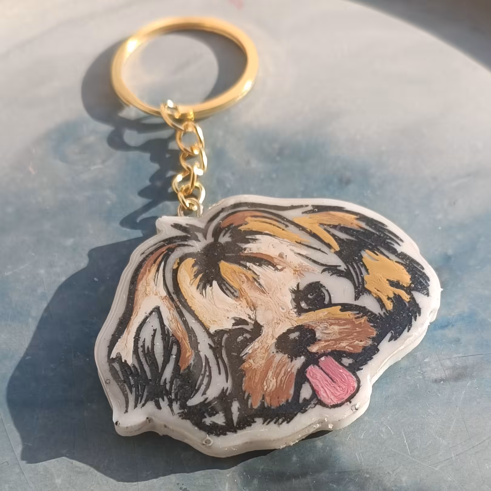 دسته کلید رزینی سگ 1