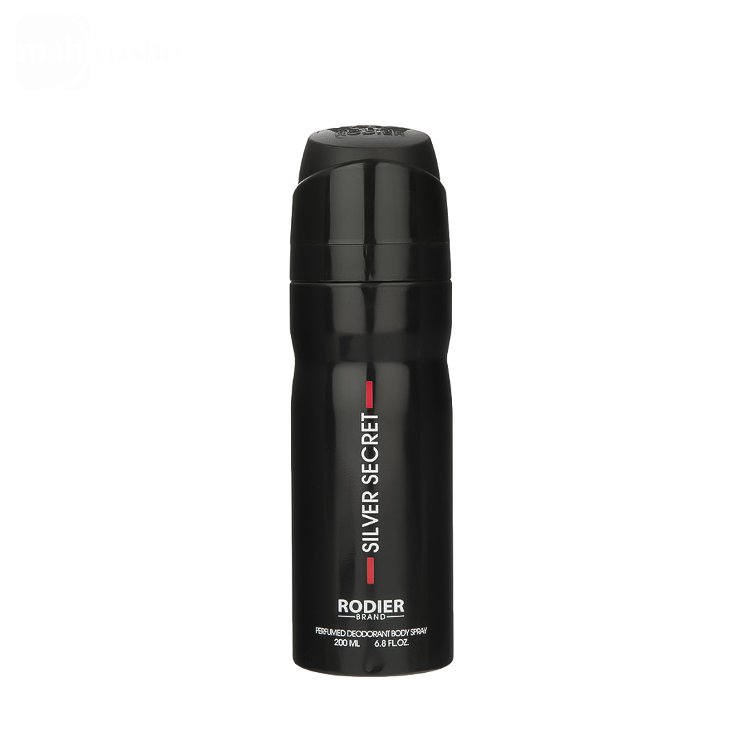 اسپری خوشبو کننده بدن مردانه رودیر مدل Silver Secret حجم 200 میلی لیتر