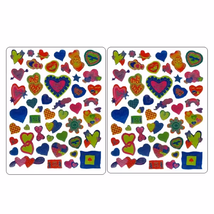 برچسب مدل قلب بسته 2 عددی